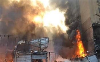 حريق هائل في مصفاة حمص النفطية بسوريا
