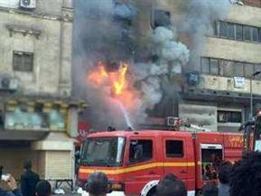 حريق هائل في محل تجاري بالطالبية