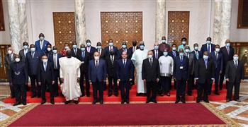 الرئيس السيسي يستقبل رؤساء المحاكم الدستورية والعليا الأفارقة (صور)