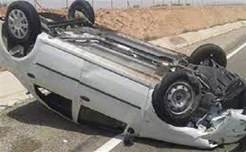 إصابة أسرة في حادث انقلاب سيارة على الطريق الدولي بجنوب سيناء