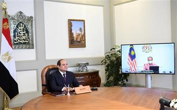 الرئيس السيسي يرحب بفتح آفاق جديدة للتعاون مع ماليزيا