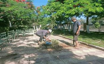 محافظ الدقهلية يتابع رفع كفاءة الحدائق وتحسين مستوى النظافة والإنارة بالشوارع والميادين