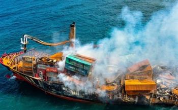 غرق سفينة حاويات قبالة العاصمة السريلانكية كولومبو يحدث ضرراً بيئياً كبيراً