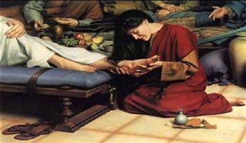«شخصيات بلا ألقاب».. من هي المرأة الخاطئة التي غسلت قدمي المسيح بدموعها؟ 