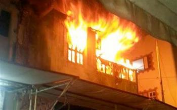 حريق هائل في شقة بعين شمس  