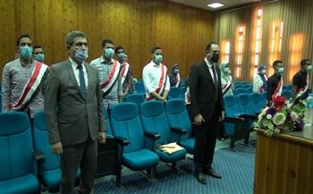 تكريم الطلاب المتفوقين بالمرحلة قبل النهائية ببعض كليات جامعة المنيا