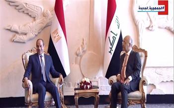 الرئيس العراقي: نتطلع للاستفادة من التجربة التنموية المصرية الناجحة