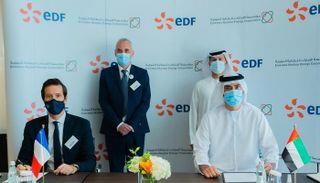 «الإمارات للطاقة النووية» تبحث التعاون مع «إي دي إف» الفرنسية