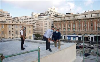 وزير السياحة يتفقد أعمال مشروع ترميم وتطوير المتحف اليوناني الروماني بالإسكندرية