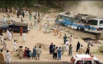 مصرع وإصابة 10 أشخاص في حادث مرورى شمال غربي باكستان