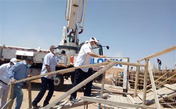 مسئولو الإسكان  يتفقدون سير العمل بمشروع محطة مياه جديدة بمدينة بدر