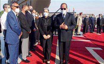 تقدم الرئيس السيسي وقرينته الجنازة العسكرية للسيدة جيهان السادات يتصدر اهتمامات الصحف
