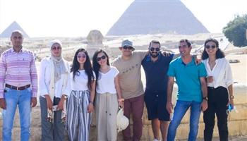 وفد الشباب المصري اليوناني والقبرصي يزور الأهرامات ومتحف الحضارة