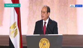 الرئيس السيسى: الجيش المصرى انحاز لإرادة الشعب العظيم