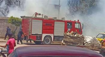 السيطرة على حريق في أتوبيس بمدينة 15 مايو بالقاهرة