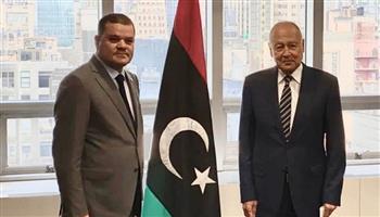 الأمين العام للجامعة العربية يبحث مع "دبيبة" الوضع في ليبيا