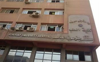 عميد طب بني سويف يتفقد استعدادات المستشفيات الجامعية لاستقبال عيد الأضحى المبارك 