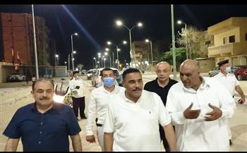 اللواء خالد شعيب يفتتح أعمال تطوير المدخل الجنوبي لمدينة مطروح