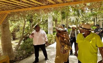 وزيرة الخارجية السودانية تزور الحديقة النباتية في أسوان 