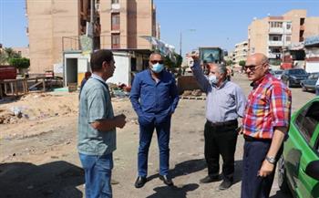رئيس جهاز مدينة السادات يقود حملة لإزالة الإشغالات بسوق المنطقة السكنية الرابعة