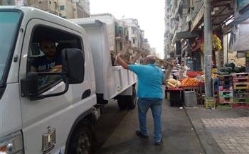 ضبط 509 حالة إشغال خلال حملات مكبرة بأحياء الإسكندرية