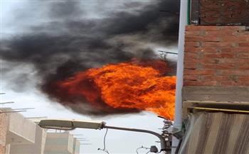 السيطرة على حريق هائل بإحدى الشقق السكنية بسمسطا في بني سويف