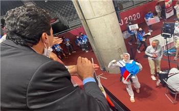 وزير الرياضة يهنئ هداية ملاك وسيف عيسى على «برونزيتي» التايكوندو بأولمبياد طوكيو
