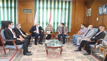 جامعة المنصورة تستقبل السفير العراقى لدعم العلاقات العلمية والثقافية