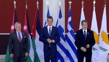 رئيس وزراء اليونان يشيد بالقمة الثلاثية مع الأردن وقبرص