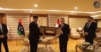 النائب العام المستشار حماده الصاوي يستقبل نظيره الليبي بالقاهرة (فيديو)