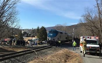 إصابة 23 شخصا في تصادم قطارين بأمريكا