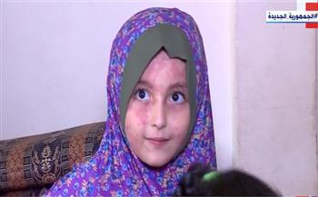 بعد استجابته لعلاجها.. طفلة فلسطين توجه الشكر للرئيس السيسي (فيديو)