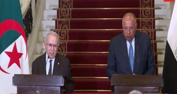 وزير الخارجية ونظيره الجزائري يؤكدان عمق علاقات التعاون بين البلدين