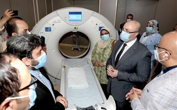محافظ بنى سويف يفتتح وحدة قسطرة القلب بمستشفى التأمين الصحى