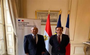 وزير النقل يبحث مع نظيره الفرنسي سبل تعزيز التعاون الثنائي بمختلف المجالات