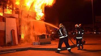 انتداب المعمل الجنائي لمعاينة حريق محل بمنطقة الأزبكية