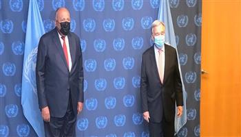 وزير الخارجية يؤكد لسكرتير عام الأمم المتحدة ضرورة التوصل لاتفاق ملزم بشأن سد النهضة