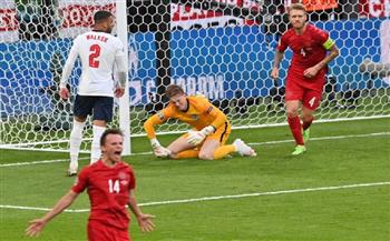 يورو  2020.. رقم قياسي جديد لحارس إنجلترا رغم هدف الدنمارك