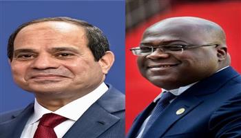 السيسى لرئيس الكونغو الديمقراطية: مصر والسودان توجها إلى مجلس الأمن نتيجة التعنت الإثيوبى
