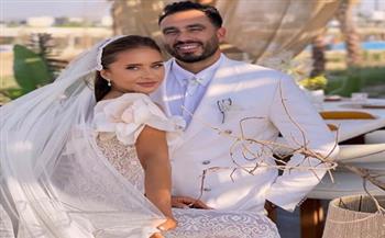جمال العدل وكيل العروسة وبدلة العريس بيضاء.. لقطات من عقد قران نيللي كريم 