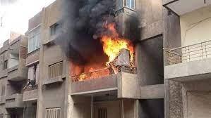 انتداب المعمل الجنائي لمعاينة حريق شقة سكنية في الوايلى