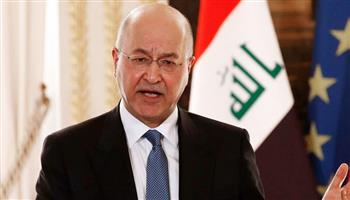 الرئيس العراقي: نتطلع لعلاقات متوازنة تدعم ترسيخ أمن واستقرار المنطقة
