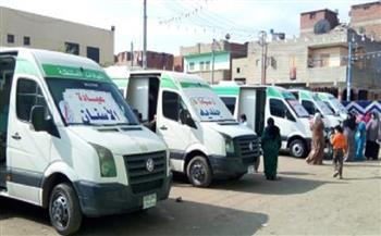«صحةالغربية»: علاج 1080 مواطنًا بمركز السنطة بقافلة ضمن حياة كريمة
