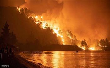    اندلاع حريق جديد في جزيرة إيفيا اليونانية