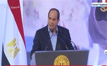 الرئيس السيسي: ما تحقق على أرض الواقع هو بفضل شطارة المصريين