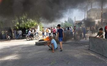 احتجاجات على تلوث المياه في بلدة يحمور بمحافظة طرطوس السورية