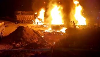 28 قتيلا على الأقل في انفجار خزان وقود في شمال لبنان