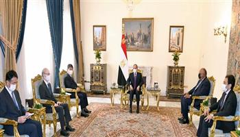 الرئيس السيسي يؤكد اعتزاز مصر بالعلاقات المثمرة التي تربطها بدولة اليابان