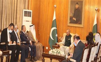 رئيس جمهورية باكستان خلال استقباله "العسومي": نقدر دور البرلمان العربي في تطوير العلاقات العربية مع باكستان