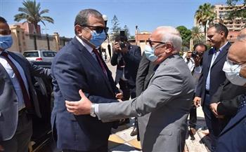 محافظ بورسعيد يستقبل وزير القوى العاملة بالديوان العام